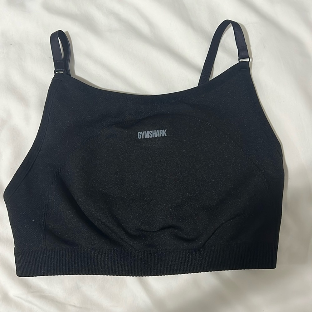 Never worn Gymshark black sports bra